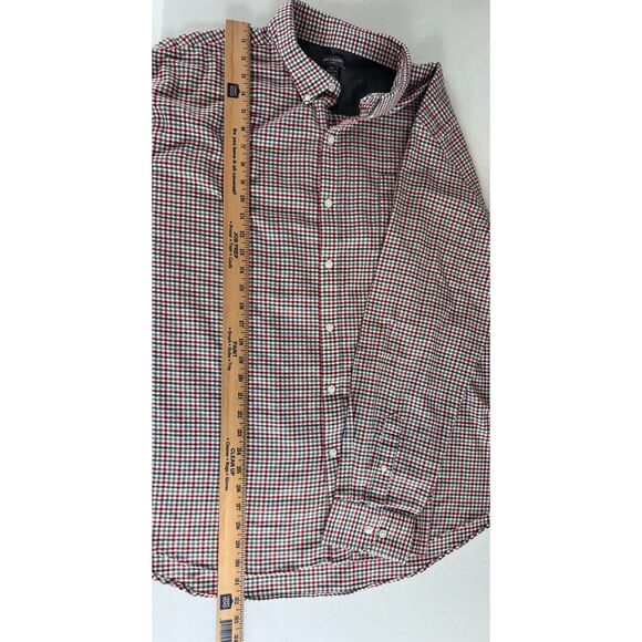 Van Heusen Men's Long Sleeve Lightweight Flannel Shirt Gray Green Tan Size XXL - Picture 8 of 9